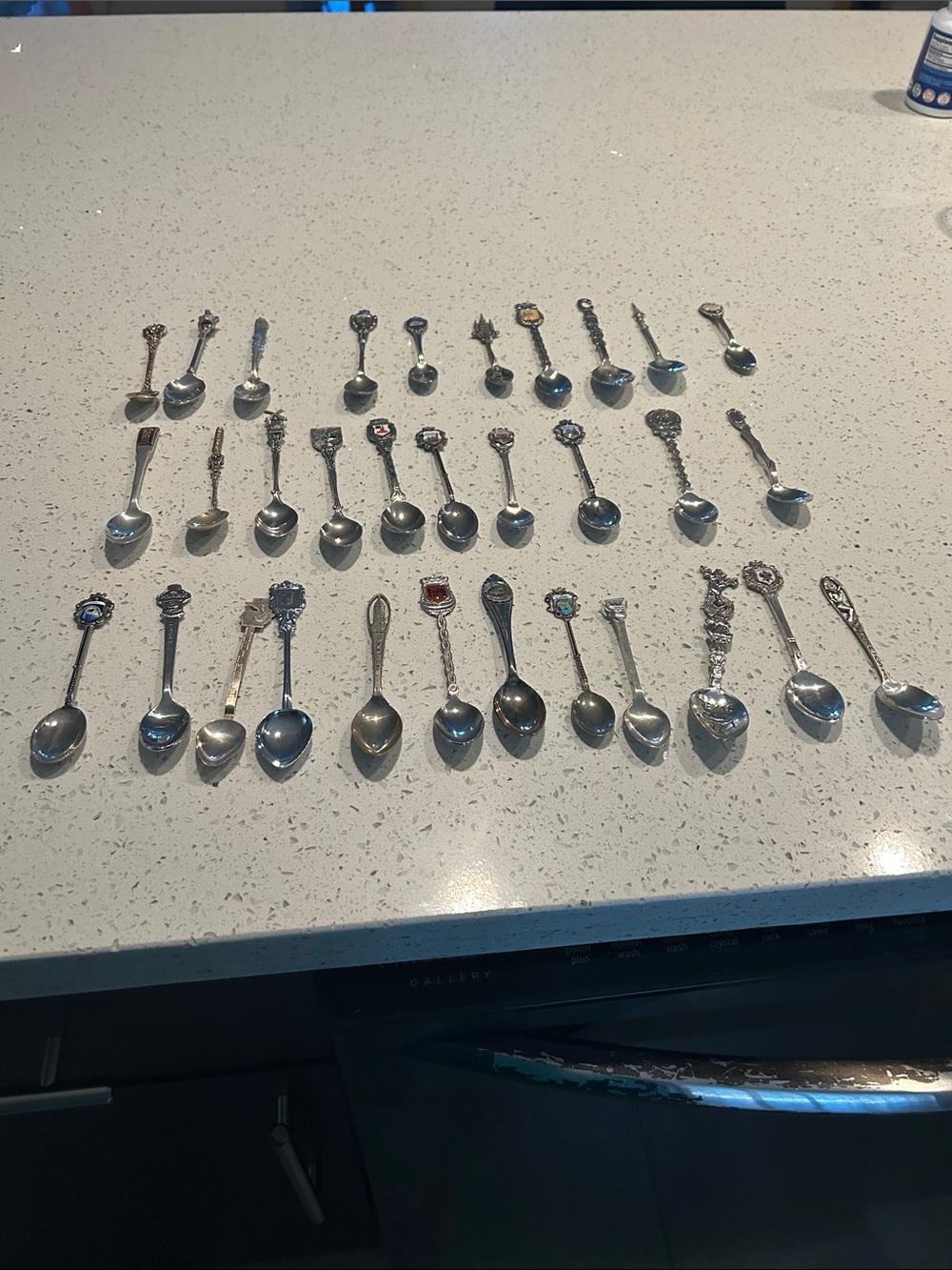 Vintage Collectible Silver Plated Souvenir Spoon Lot - Assorted Designs